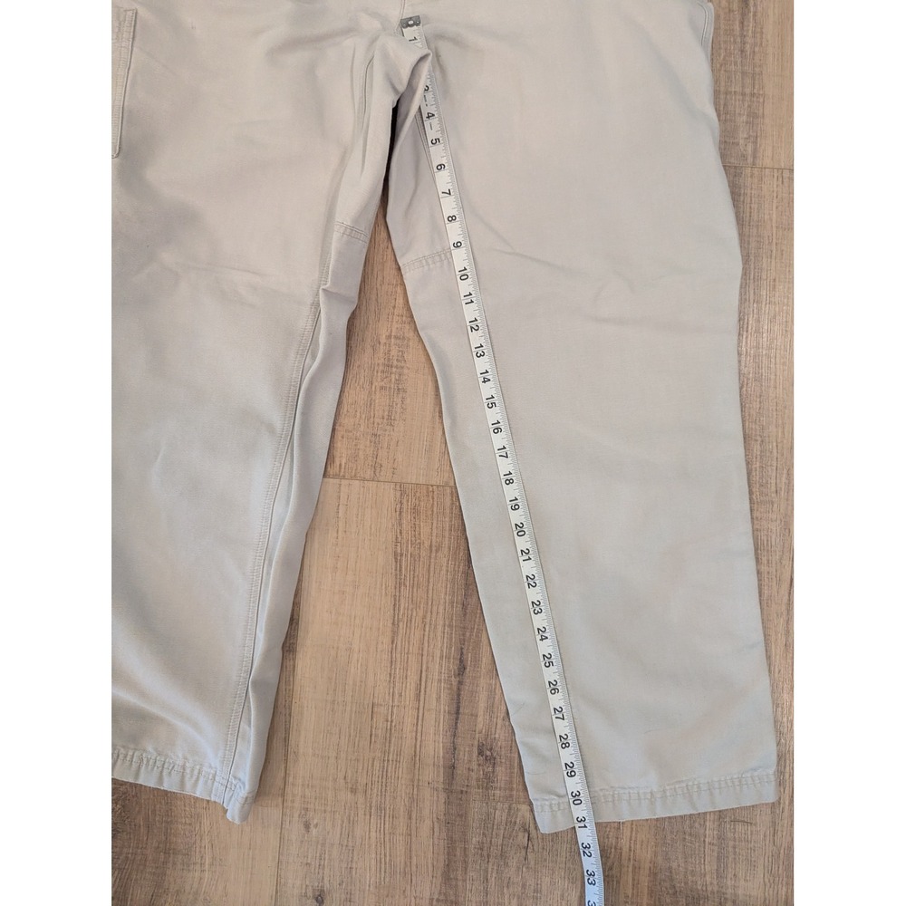 Columbia Mens Canvas Cargo Utility Pants Beige 38x30 AM8431 Heavy Duty Outdoor - Picture 5 of 10